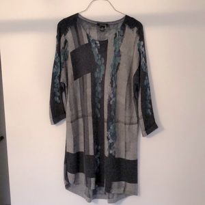 S Angora Lightweight Tunic Sweater Soft Knit Pattern Lagenlook